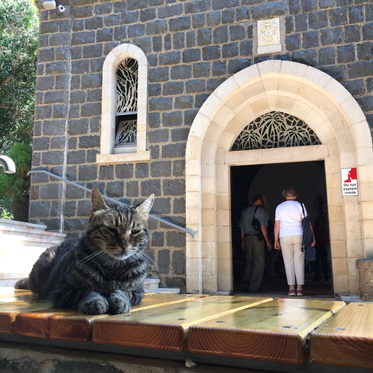 ガリラヤ湖畔教会群のひとつ
ペトロの首位権の教会にて