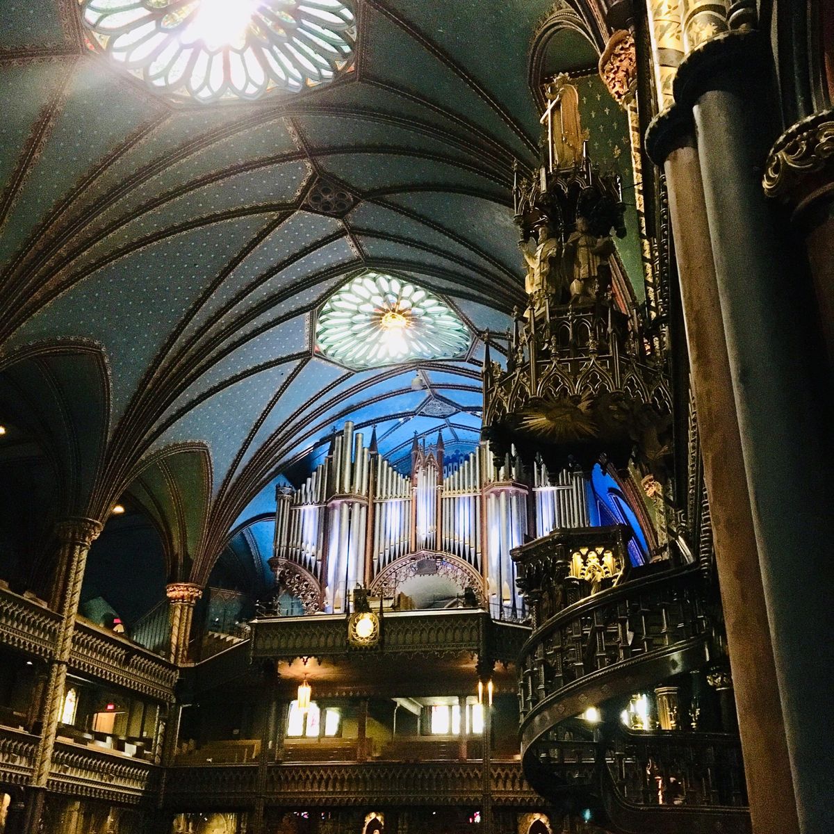 ①セリーヌディオンが挙式したノートルダム大聖堂 Montreal, Que...