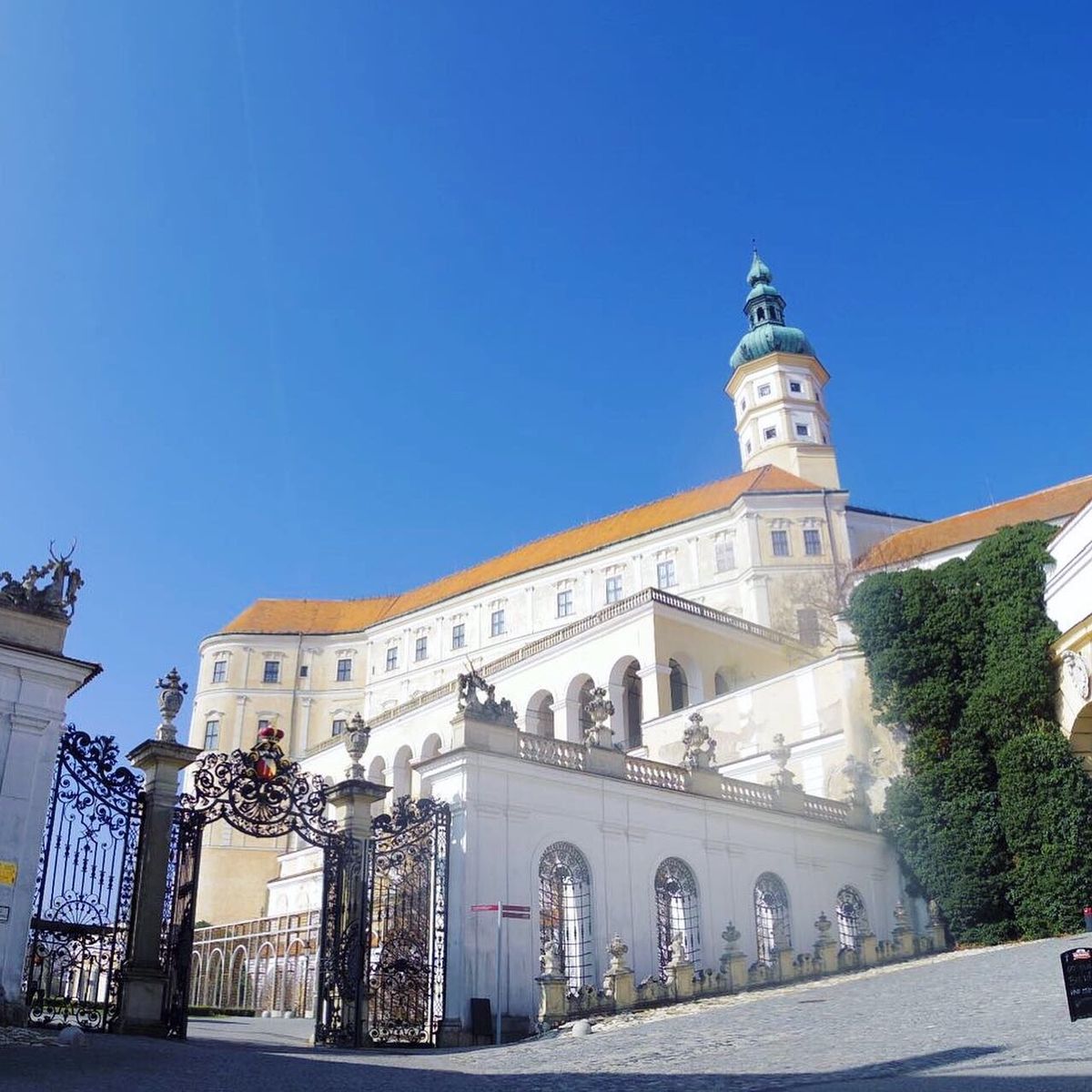 南モラヴィア、ミクロフの宮殿「ミクロフ城」😌
美しい庭と素晴らしい庭を持つ...