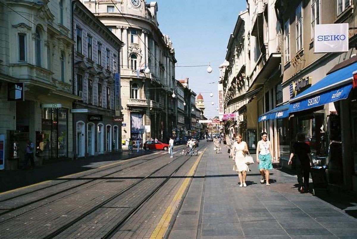 お洒落な町並み