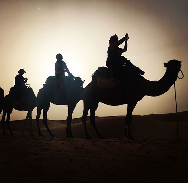 モロッコ・メルズーガ「サハラ砂漠」の写真：サハラ砂漠で一泊したときのやつ