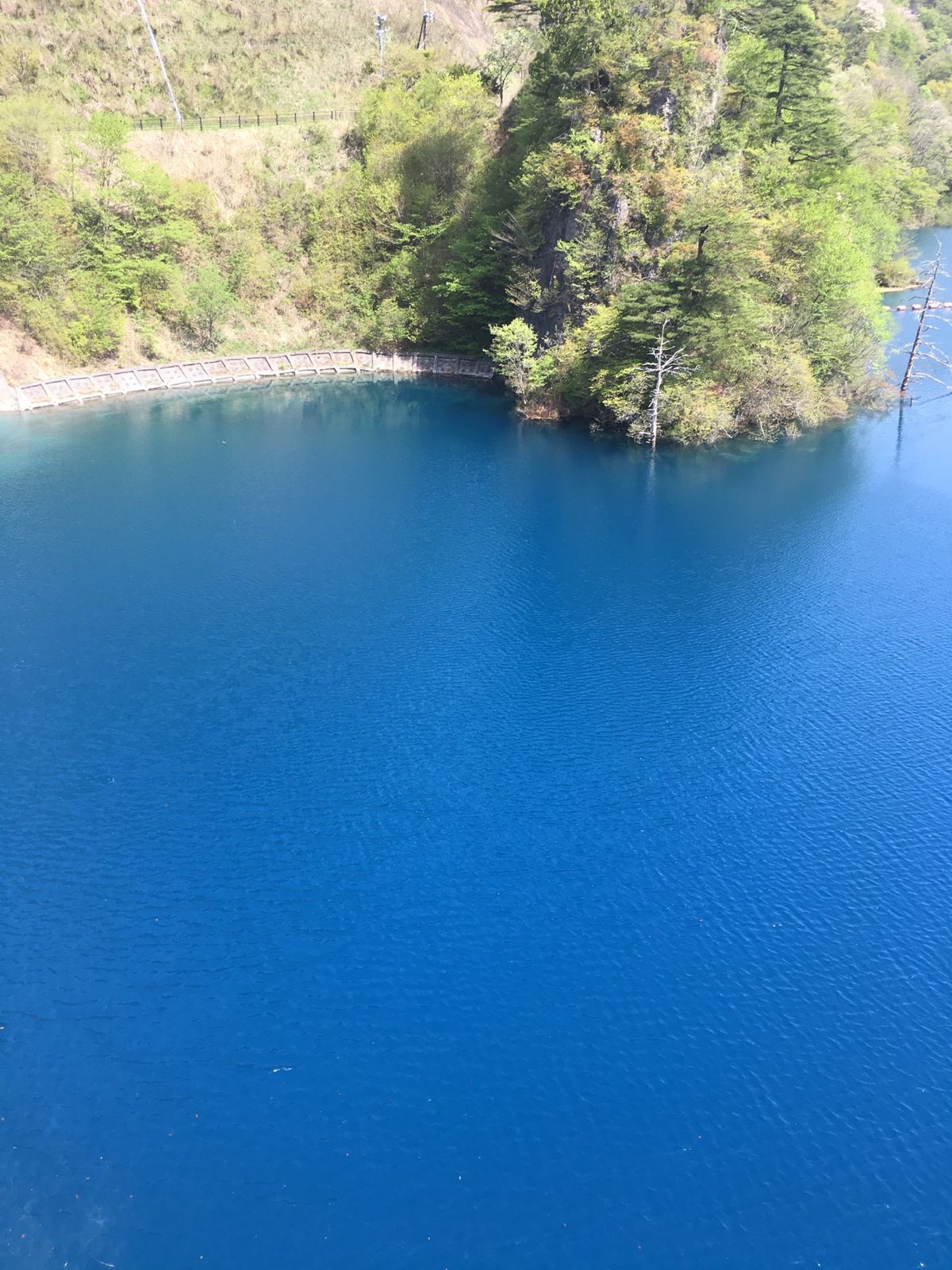 奥四万湖！すっごいブルー♡