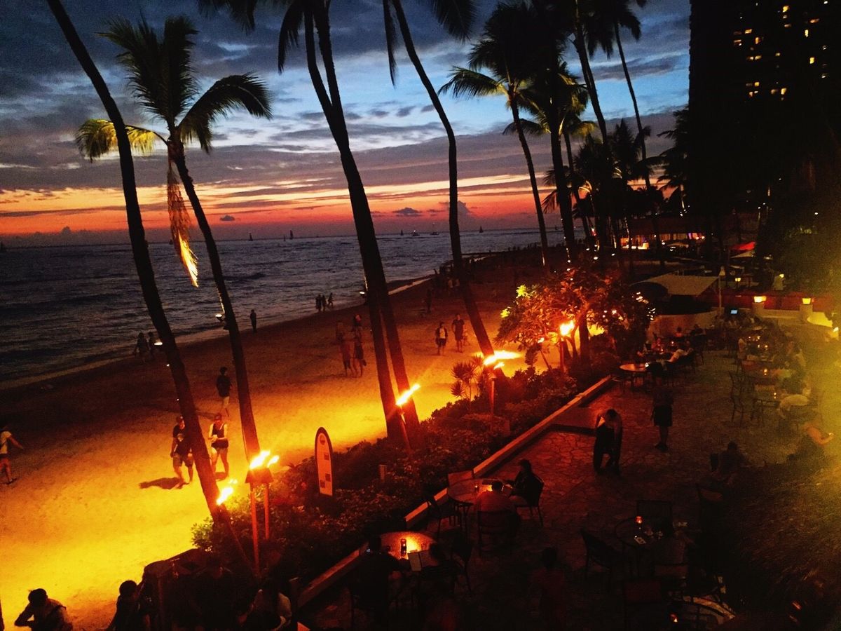 ハワイは日本と全然景色が違うから、歩いているだけで楽しい◎
海が見える街...