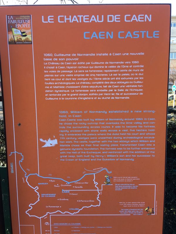 フランス・カーン「フランス」の写真：・カーン城:1060年ごろの建築。城壁の...