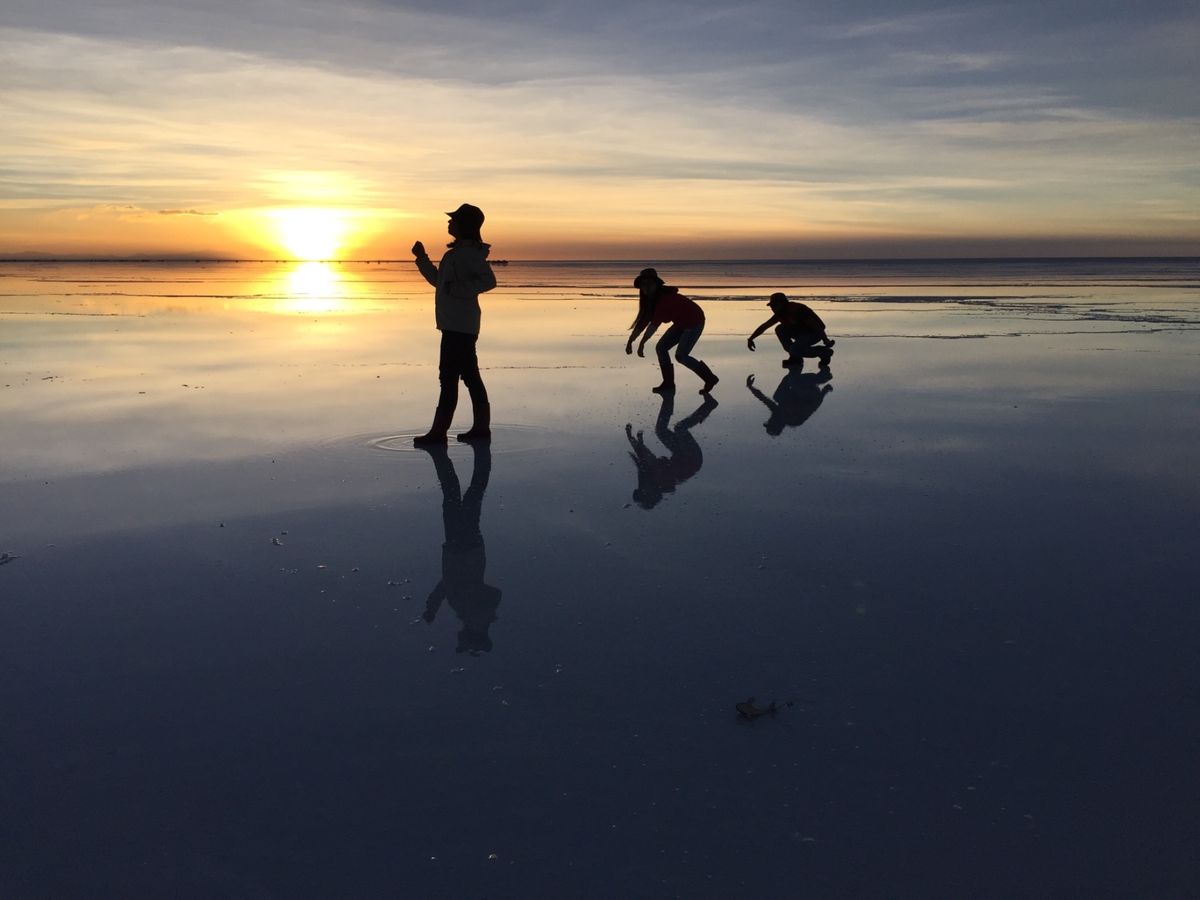 夕焼けツアー。ガイドさんが色んな写真撮ってくれた。