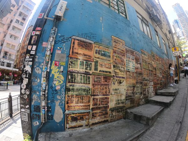 香港・香港「香港旅行(1回目)」の写真：ハリウッドロードのウォールアート