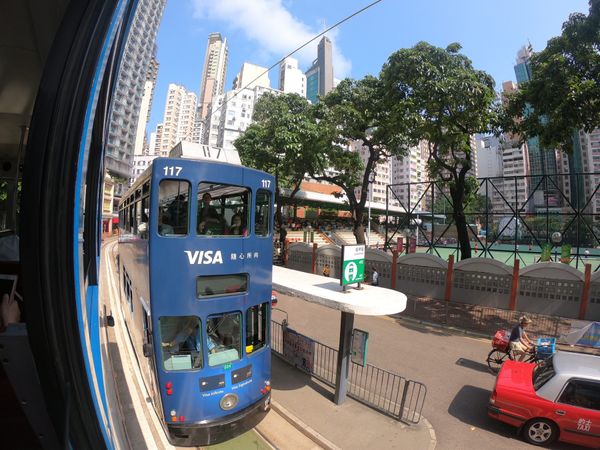 香港・香港「香港旅行(1回目)」の写真：二階建てトラム