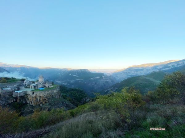 ジョージア・ジョージア「ジョージア&アルメニア 教会めぐり」の写真：今日のハイライトは夕日に沈むアルメニアの...