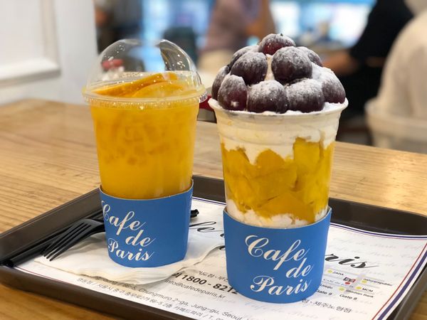 大韓民国 (韓国)・ソウル「韓国旅行(1回目)」の写真：デザートandドリンク