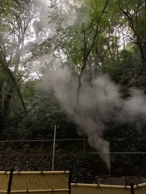 17時過ぎに行った不動滝は、薄暗い中不思議な空間。異次元につながるような、...