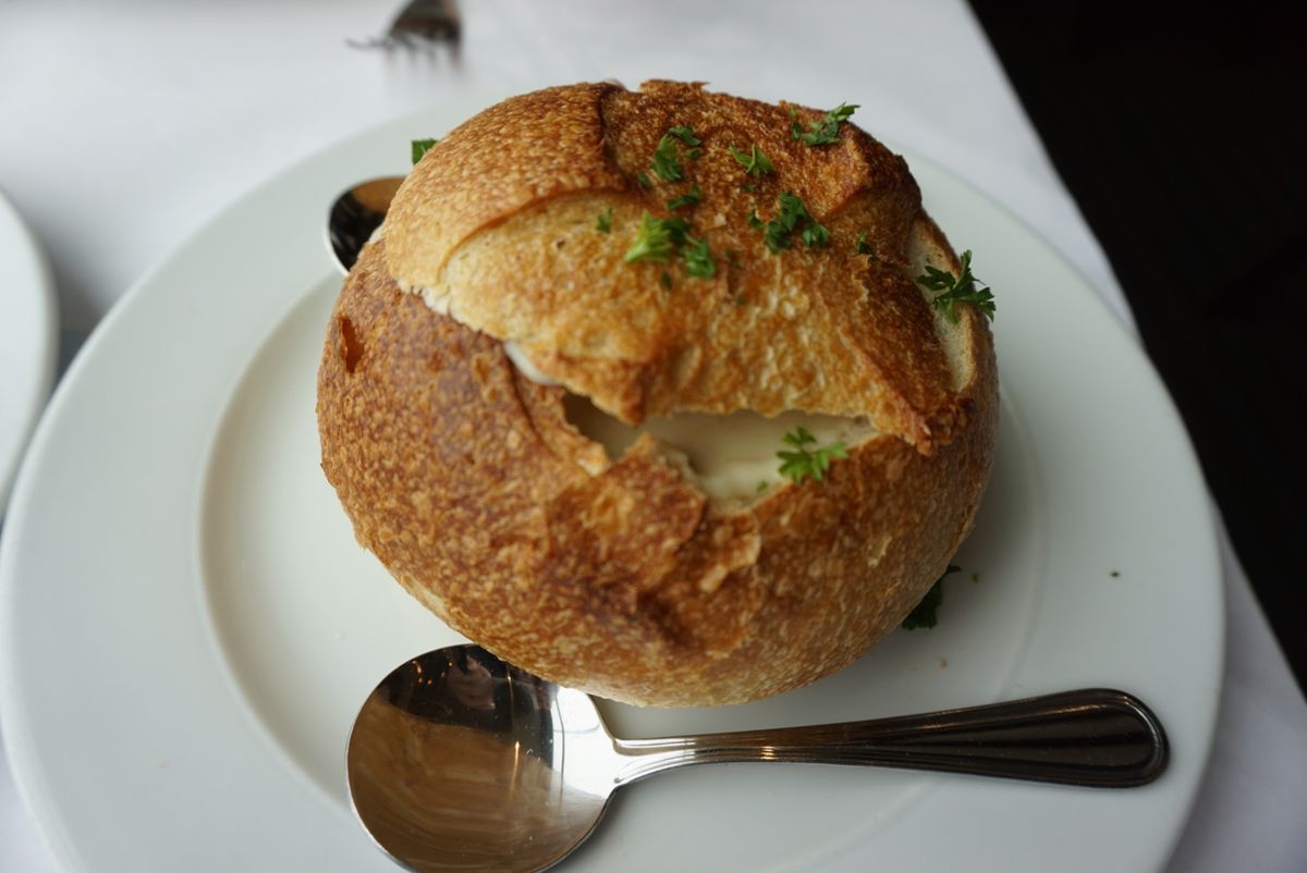 サンフランシスコ名物、クラムチャウダー♡