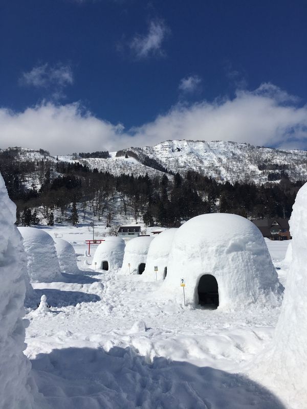 日本・長野県・善光寺・湯田中温泉よろづや・かまくらの里「湯田中温泉・かまくらの里」の写真
