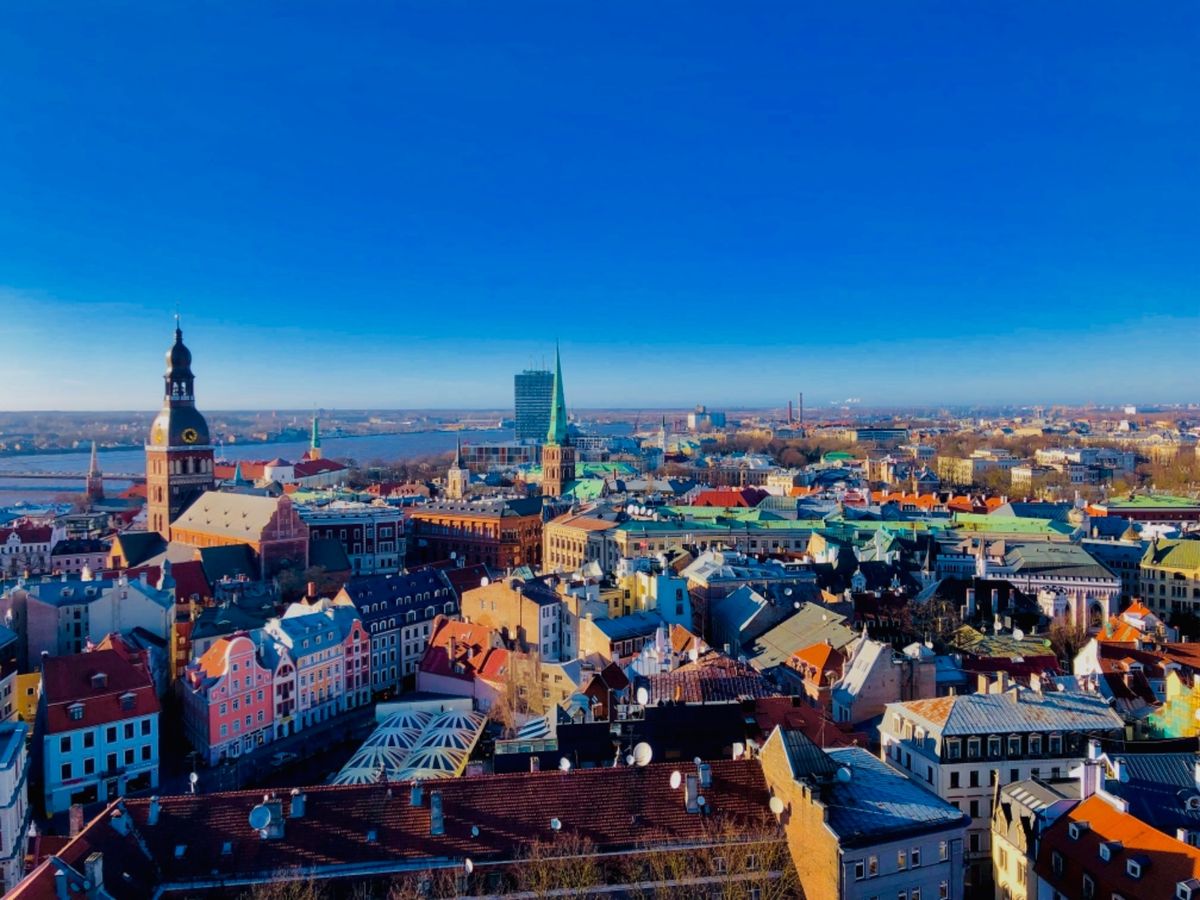 聖ペテロ教会から見るリーガの町並み。
美しすぎるので是非！