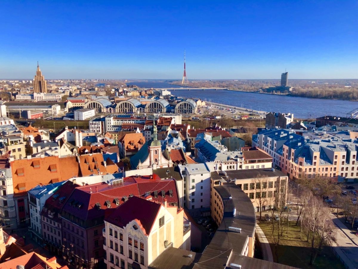 聖ペテロ教会から見るリーガの町並み。
美しすぎるので是非！