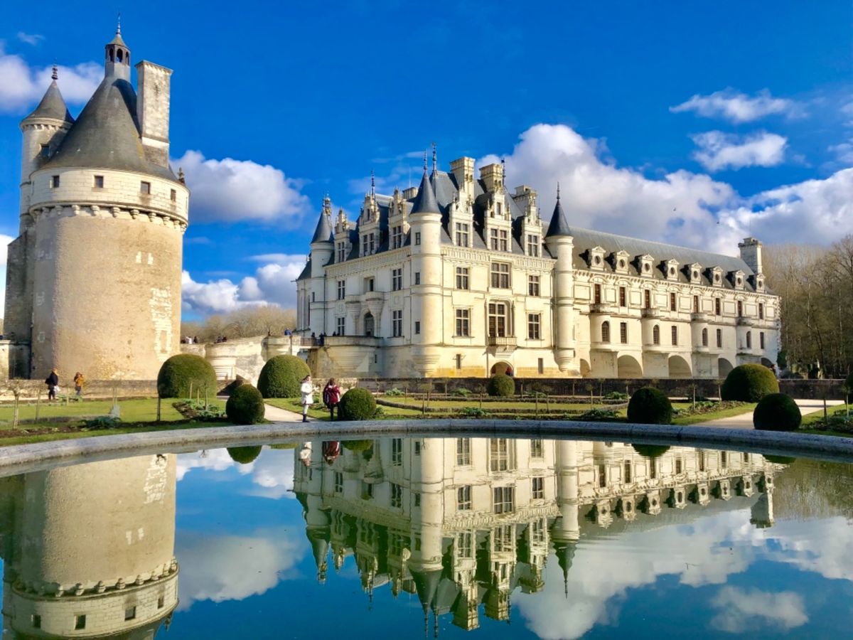 ロワール渓谷の城の1つ、シュノンソー城
