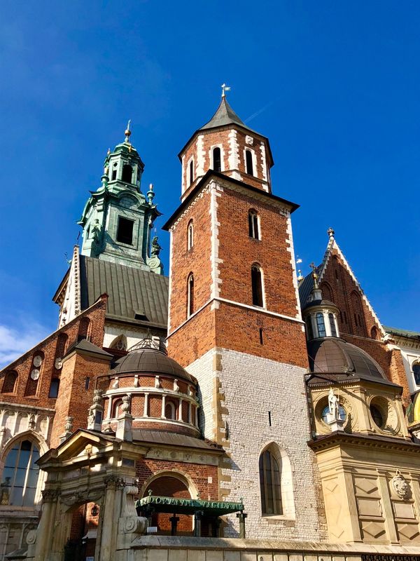 ポーランド・ワルシャワ、クラクフ、マルボルク、グダニスク「ポーランド旅行」の写真：クラクフのシンボル！ヴァヴェル城！