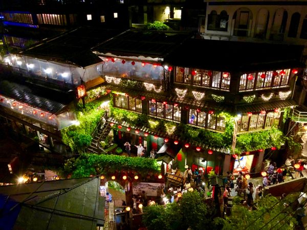 台湾・台北、九份、十分「台湾旅行」の写真：ノスタルジックな町並みの九份