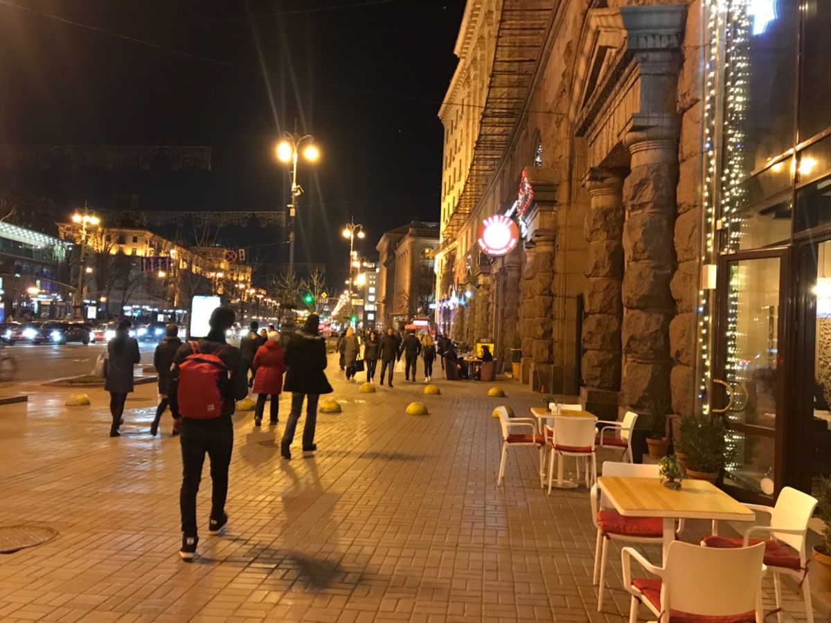 キエフの夜景。