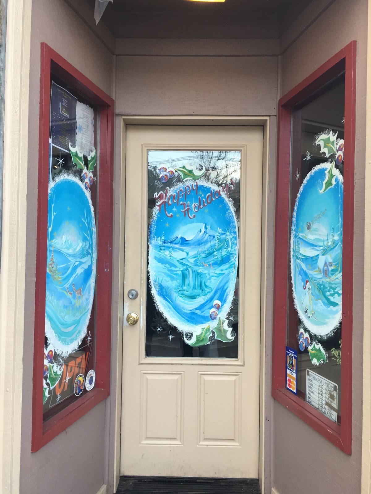 クリスマスデコレーションがかわいかったです♡