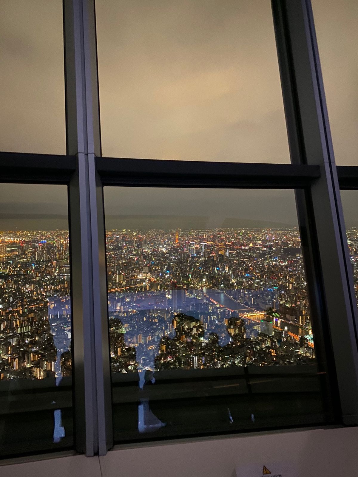 ラグビー日本色のスカイツリー