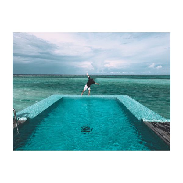 モルディブ・モルディブ「モルディブ旅行」の写真：わー。
ってやりたくなるよね

ど...