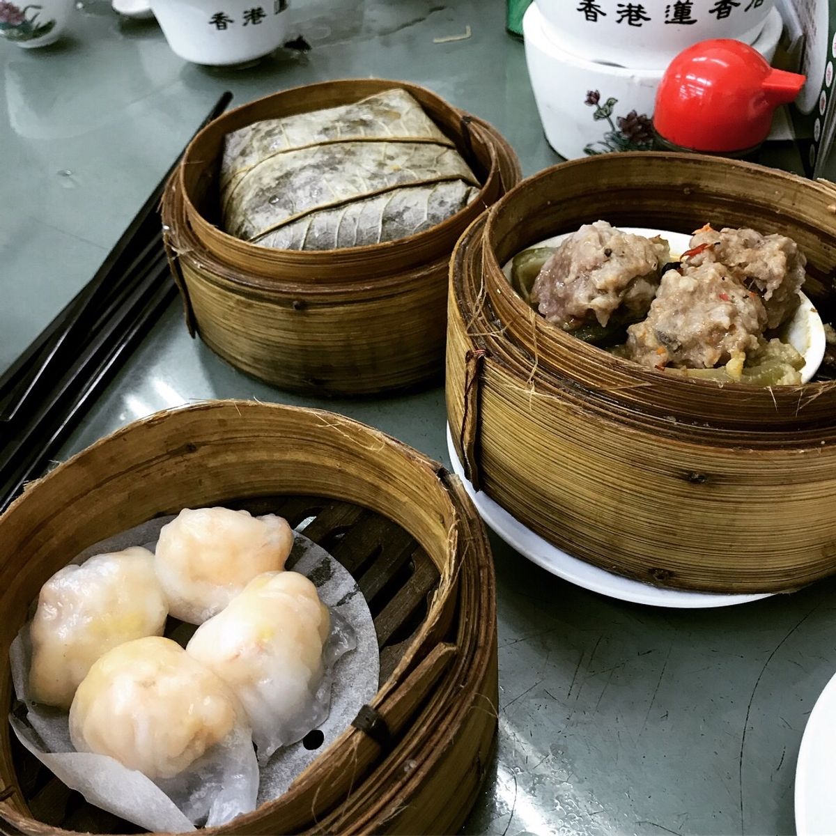 香港島のおいしい飲茶。また行きたい！