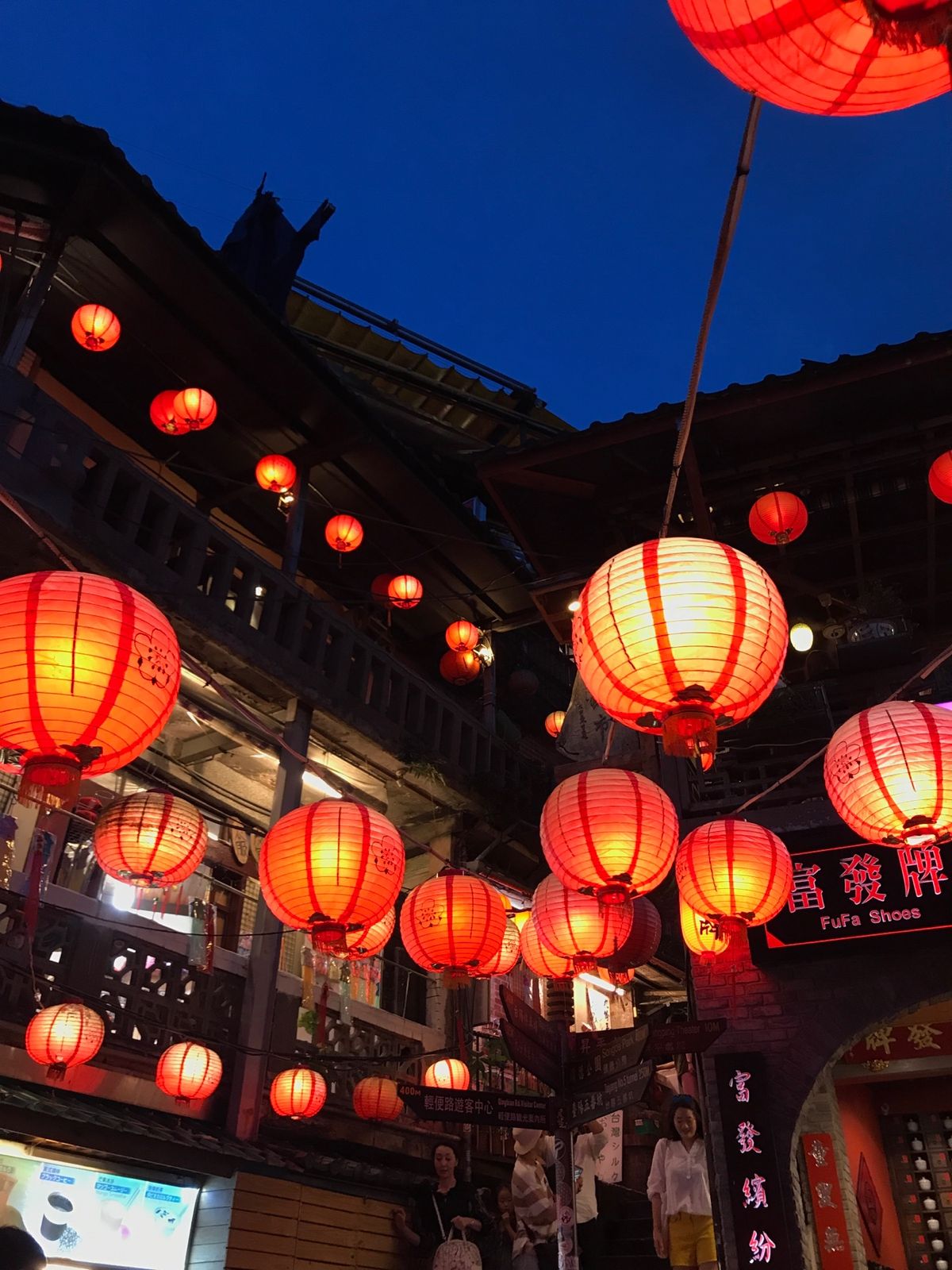 雨が多い九份ですが、雨上がってきれいだった！