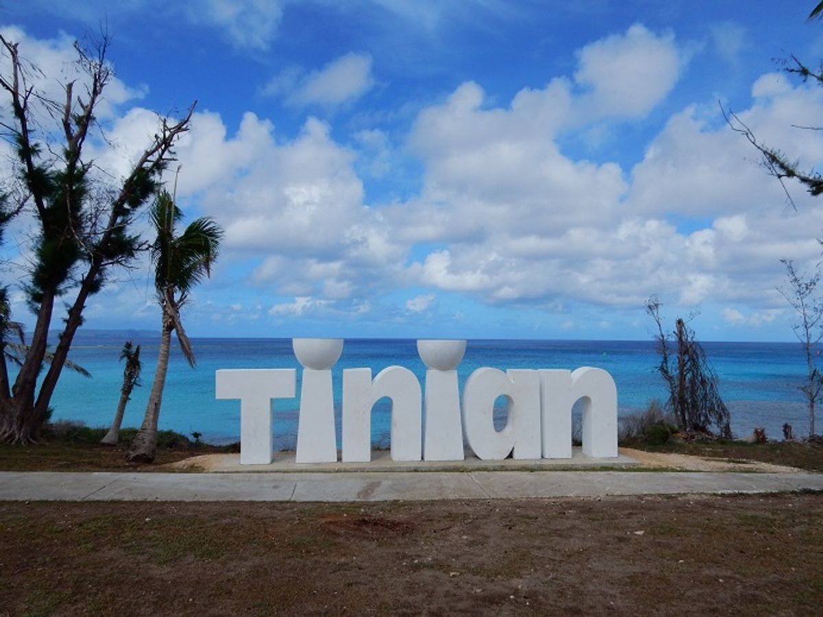 テニアン・ブルーと言われる海の色（テニアン）