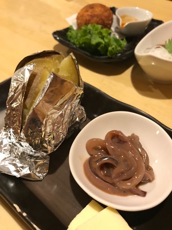 日本・北海道「北海道 出張グルメ」の写真：じゃがバター塩辛のせにはまった。