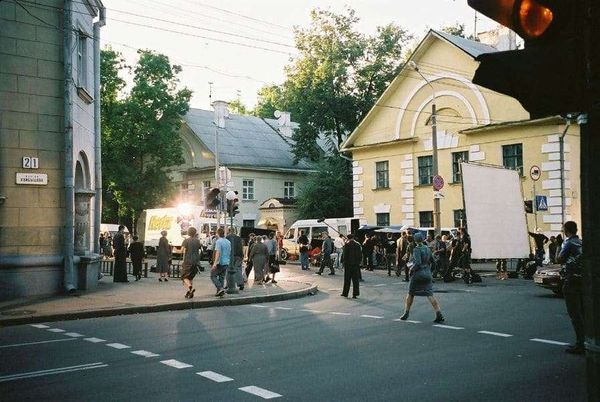 ベラルーシ・ミンスク「ベラルーシ　2007年 ヨーロッパ最後の独裁国家　首都ミンスク滞在」の写真：映画の撮影をしていました。

