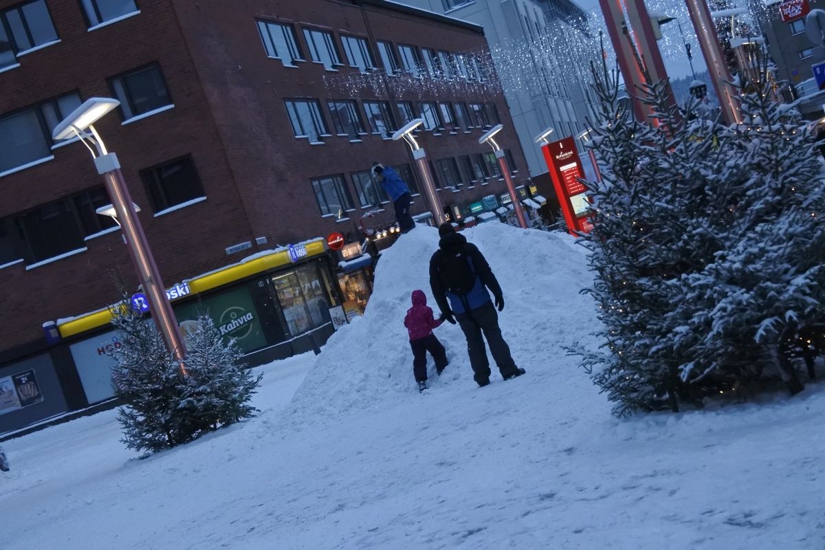 ロヴァニエミの街並み。
元・世界最北のマクドナルドがありました。
街中には...