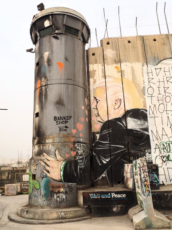 パレスチナ・ベツレヘム「Banksyの世界一眺めの悪いホテル@パレスチナ自治区」の写真