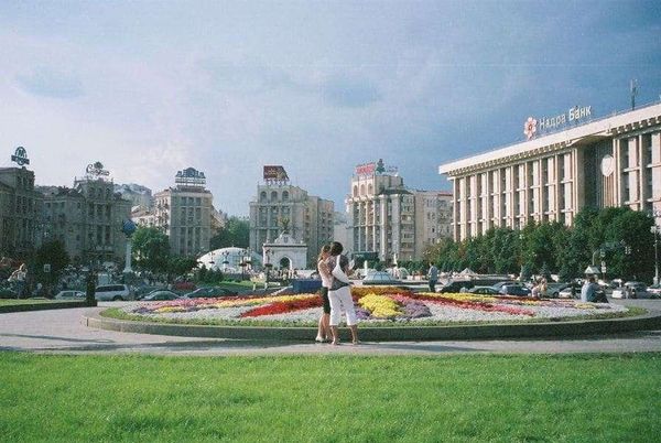 ウクライナ・キエフ「2007年 ウクライナ　チェルノブイリ」の写真：キエフの独立広場