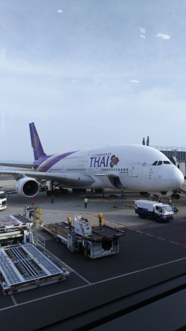 タイ・カオラック、プーケット「2017カオラック&プーケット」の写真：タイ航空のA380でバンコクへ。
長女の...