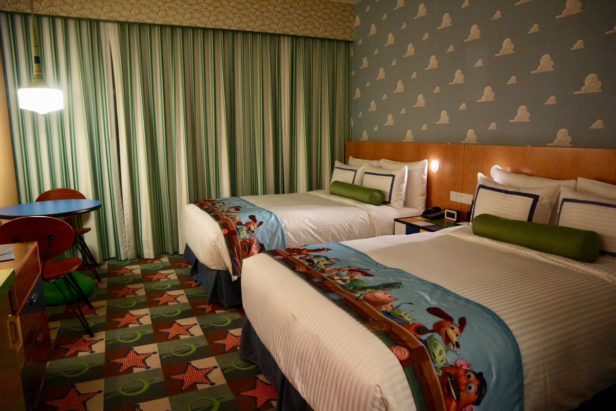 トイストーリーホテルに宿泊しました。
大好きなキャラクターに囲まれて幸せ空...