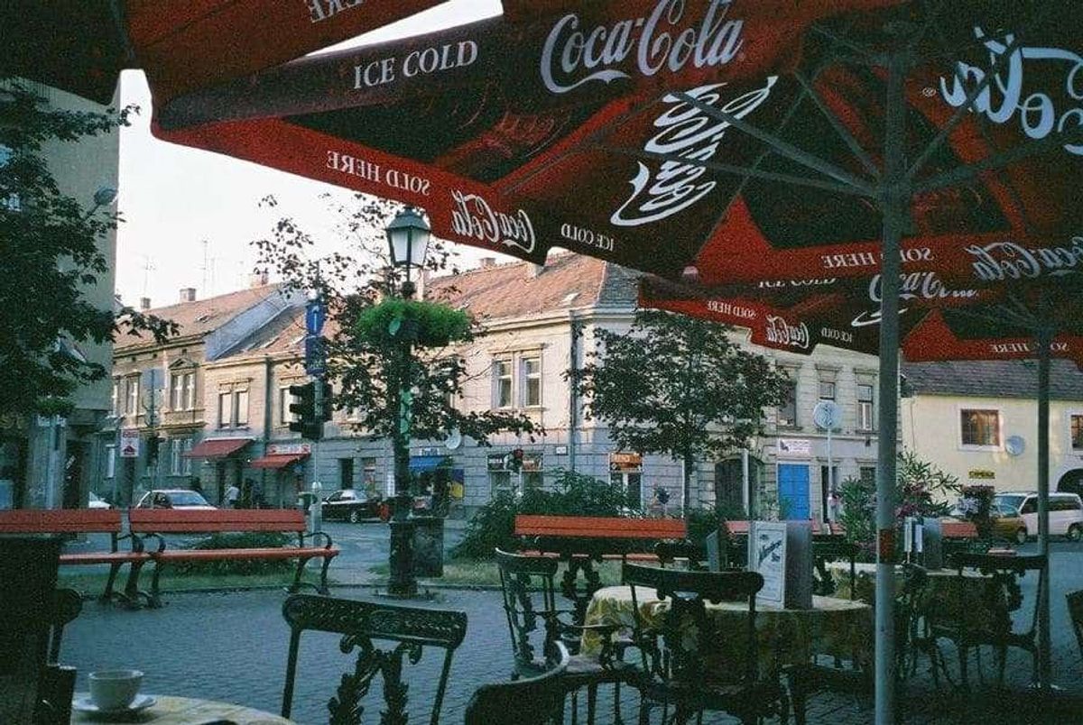 Ógabona térで食事