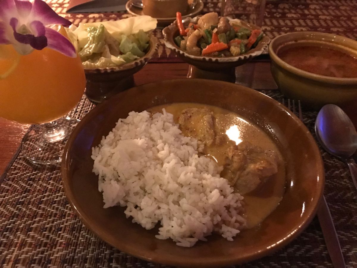 2日目午後の水上マーケット
夕食のタイ料理🌾🌶
タイの南国フルーツは、今ま...
