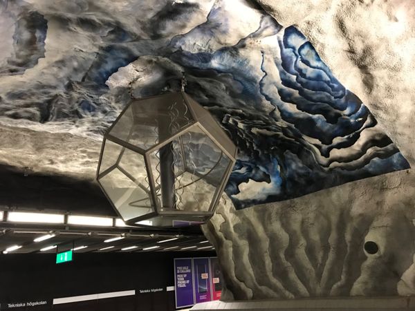 スウェーデン・ストックホルム「北欧の旅。スウェーデンへ。」の写真：地下鉄の駅　その3