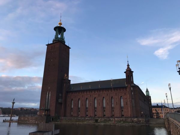 スウェーデン・ストックホルム「北欧の旅。スウェーデンへ。」の写真：ストックホルム市庁舎
ノーベル賞の受賞会場