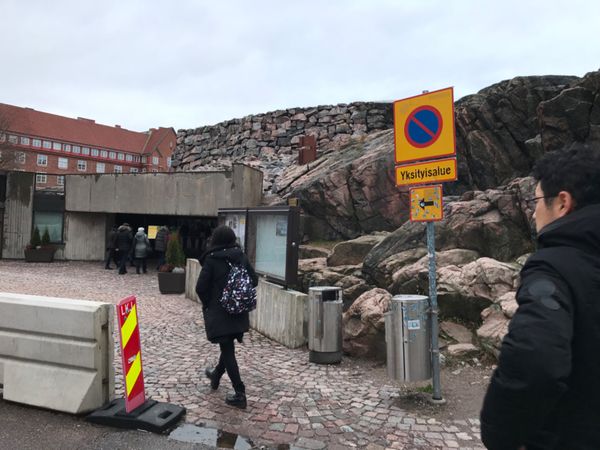 フィンランド・ヘルシンキ「北欧の旅　フィンランドのヘルシンキへ」の写真：石の教会
テンペリアウキオ教会