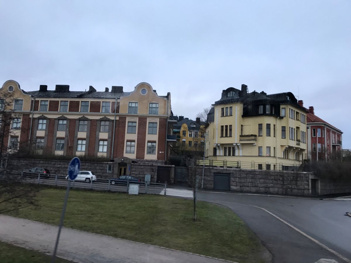 アール・デコ様式の建物がたくさんの街並み