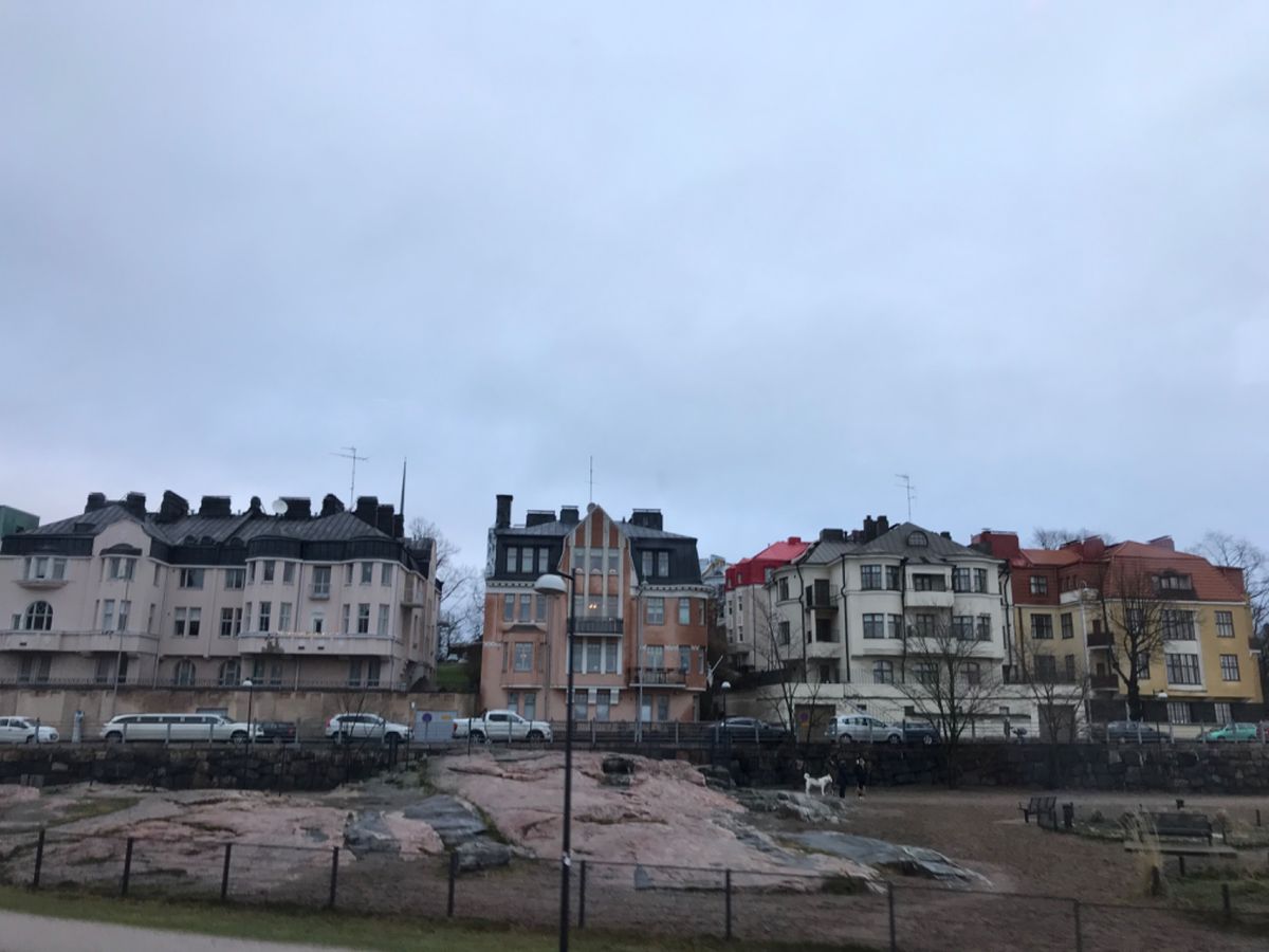 アール・デコ様式の建物がたくさんの街並み