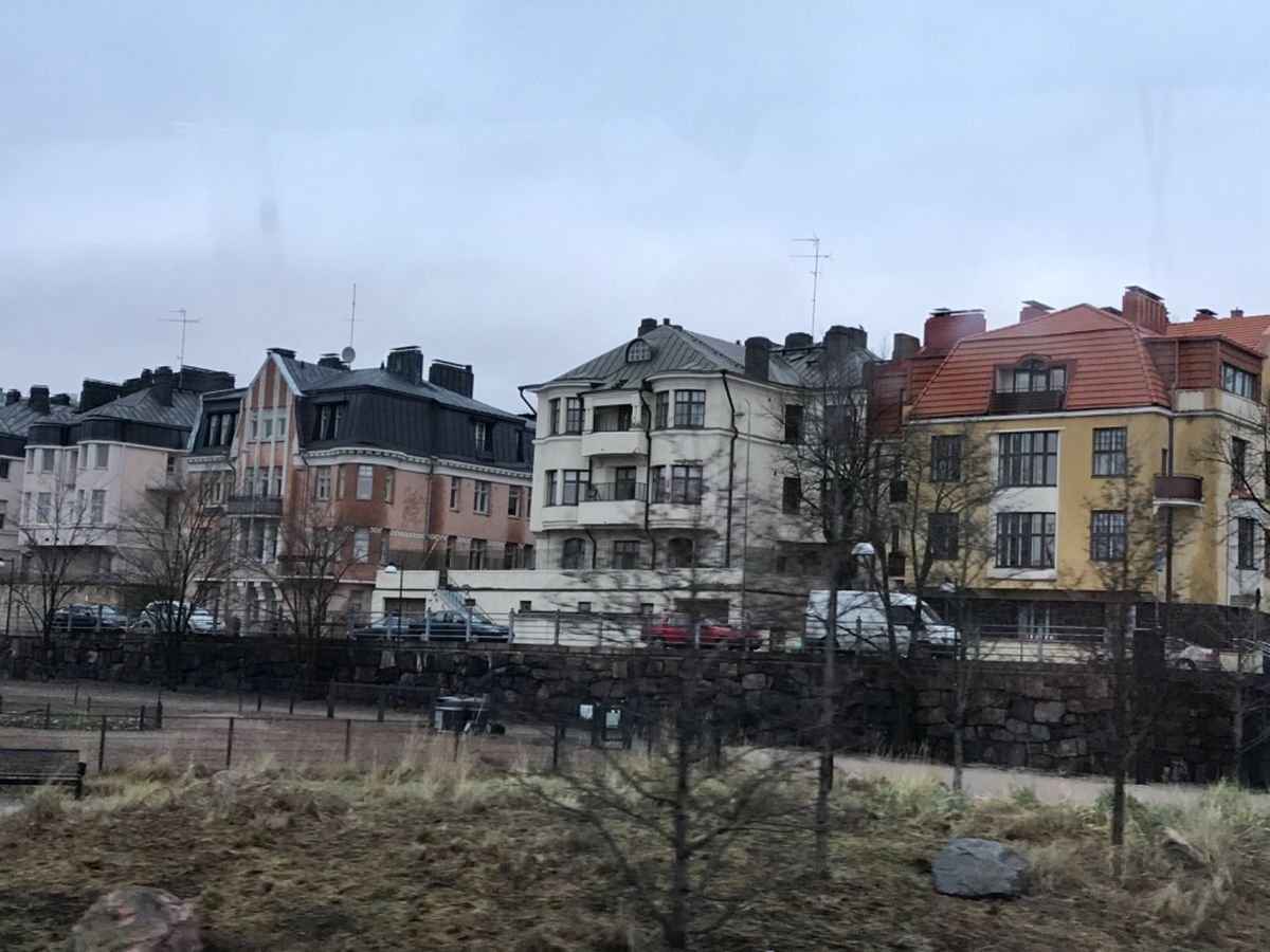 アール・デコ様式の建物がたくさんの街並み