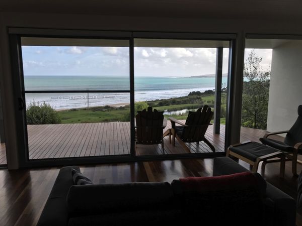 オーストラリア連邦・メルボルン「オーストラリア　グレートオーシャンロード　ドライブの旅」の写真：2泊したヴィラ
目の前には広大な敷地と海...