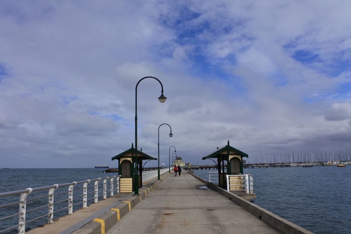 セントキルダピアの桟橋
近くにはルナパークという小さな遊園地があるのですが...