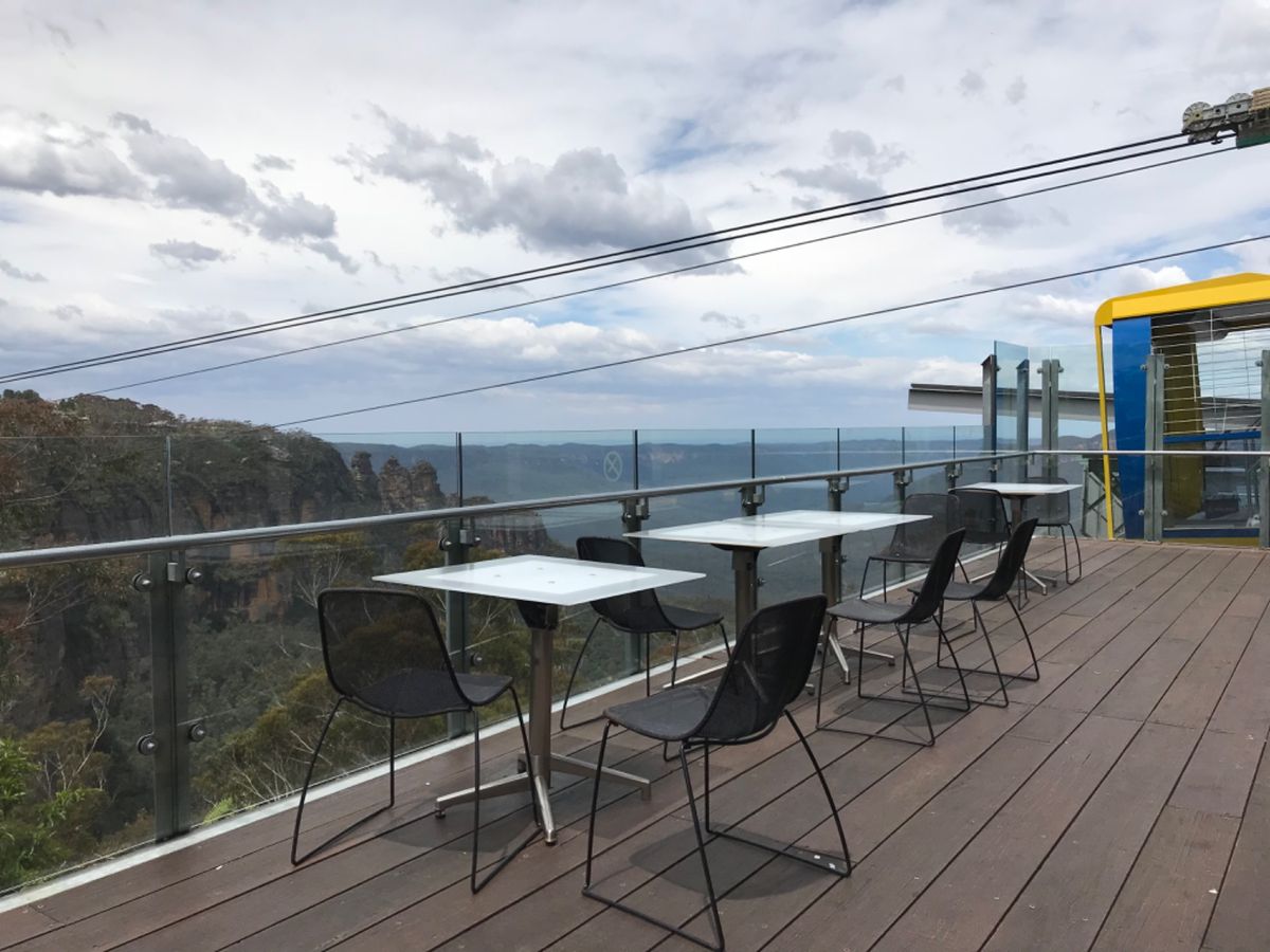 雄大な景色を見ながらランチ