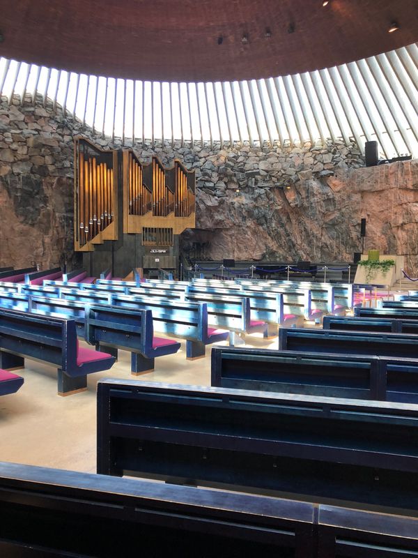 フィンランド・ヘルシンキ「ひとり旅」の写真：Temppeliaukion kirkk...