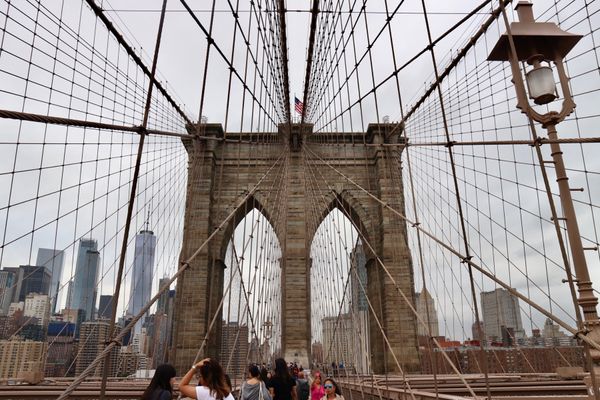 アメリカ(米国)・ニューヨーク「ニューヨーク旅行」の写真：1日目のブルックリンブリッジ・アイスクリ...