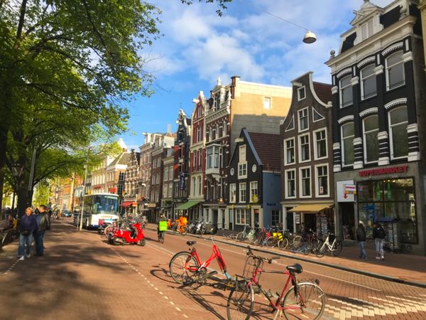 オランダ・アムステルダム「オランダ」の写真：自転車と運河の街。フレンチフライが美味しい