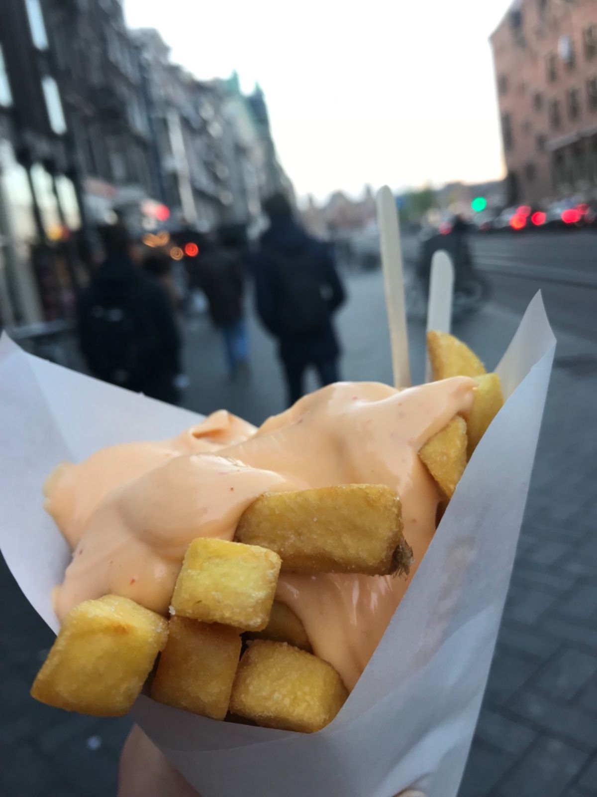 自転車と運河の街。フレンチフライが美味しい